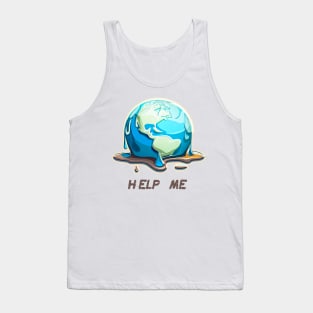 Help Me | Planet in Perli Tank Top